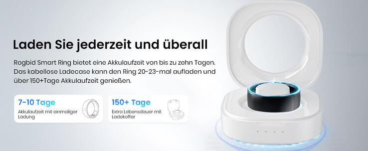 Eine Ladebox ist im Lieferumfang enthalten (Bildquelle: Rogbid)