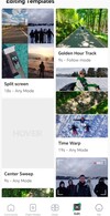Die App bietet auch Vorlagen für Inhalte und Community-Funktionen