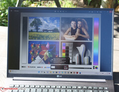 das matte Display im Outdoor-Einsatz