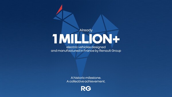 Die Renault Group feiert 1 Million in Frankreich produzierte Elektrofahrzeuge.