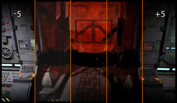 Dunkle Bildbereiche lassen sich aufhellen (Bildquelle: iiyama)