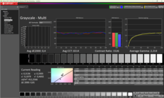 Graustufen nach der Kalibrierung