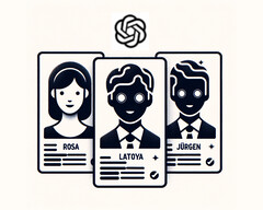 Diskriminierung durch OpenAI's GPT-3 und GPT-4 bei Bewertung und Auswahl für offene Stellen (Symbolbild: DALL-E / AI, bearbeitet)