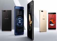 In fünf Farben wird das neue High-End-Phone Nubia Z17 erhältlich sein.