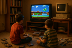 Auf Reddit diskutieren Ü30-Gamer aktuell über Erfahrungen, die die junge Generation nicht mehr kennt. (Bildquelle: OpenAI)