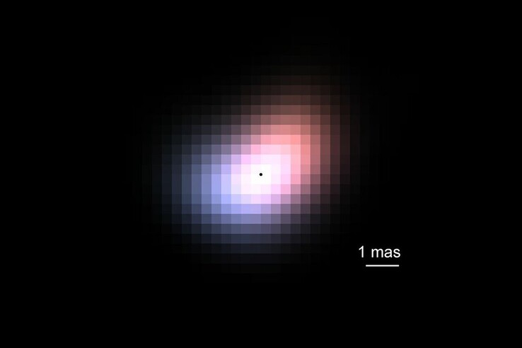 Ein rekonstruiertes Bild der Scheibe um Beta Canis Minoris (Bildquelle: Yoo Jung Kim/UCLA)