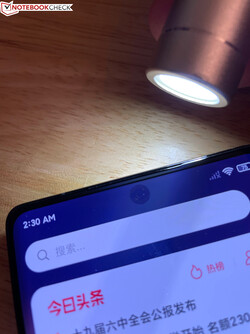 Die Under-Display-Kamera des Mix 4 bleibt im normalen Betrieb unsichtbar.