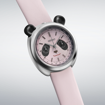 Der Seiko Power Design Project Panda-Chronograph in Pink