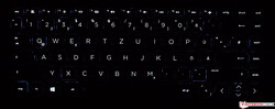 Tastatur des HP Envy x360 13 (beleuchtet)
