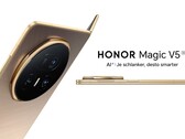 Das Honor Magic V5 startet nächsten Monat bereits in Hong Kong. In Deutschland wirbt Honor ebenfalls bereits mit dem dünnen Foldable. (Bildquelle: Honor)