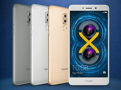 New Year Deals gibt es auch beim Honor 6X. Sein Preis199 Euro.