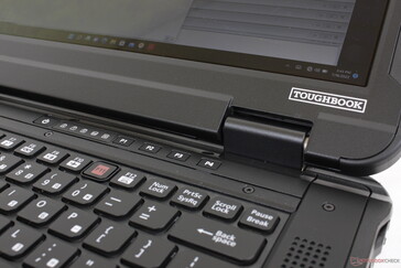 Vier anpassbare F-Tasten an der Oberseite