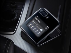 Das Motorola Razr 2022 erhält ein recht großes Zweitdisplay, auf dem Widgets dargestellt werden können. (Bild: Motorola)