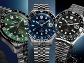 Die Timex Deepwater Meridian 200 Automatic GMT in Schwarz (TW2Y63900), Blau (TW2Y64000) und Grün (TW2Y64100).