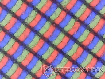 Das matte Panel ist etwas körniger als ein typisches glänzendes Panel