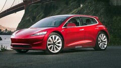Tesla Model 2 sieht aus wie ein Mini-Model Y, nicht wie ein heißer Flitzer  (Rendering: Autocar)