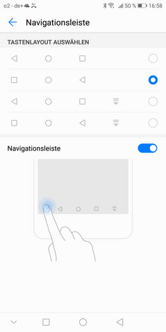 Optionen für die Android-Navigation