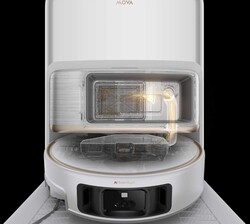 MOVA V70 kommt ohne Staubbeutel aus.