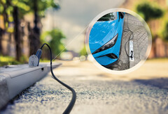 Der Ladebordstein wird unauffällig in das Straßenpflaster integriert (Bildquelle: Rheinmetall)