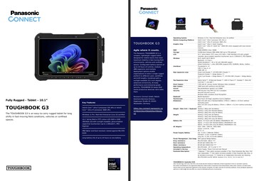 Spezifikationen des Panasonic Toughbook G3