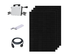 Leistungsstarkes Balkonkraftwerk mit bifazialen Solarmodulen (Bild: Ja Solar, Hoymiles)