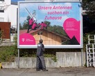 Mit Werbung auf der Suche nach vermietbaren Dächern. (Foto: Deutsche Telekom)