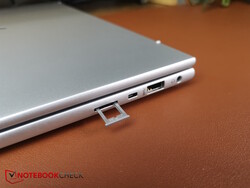 Geöffneter SIM-Card-Slot