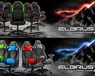 Sharkoon Elbrus 1 und 2: Komfortable Gaming-Stühle mit Kunstleder- und Stoffbezug.