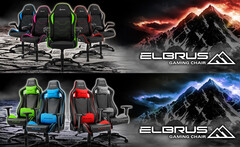 Sharkoon Elbrus 1 und 2: Komfortable Gaming-Stühle mit Kunstleder- und Stoffbezug.