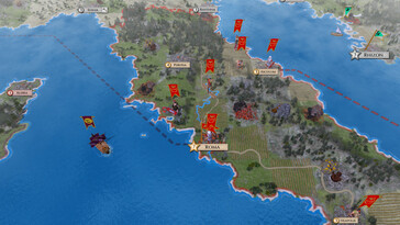 Im Bild: Ein Gameplay-Screenshot aus Aggressors: Ancient Rome.
