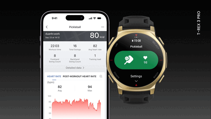 Das Amazfit September 2026 Software-Update verbessert das Pickeball-Tracking