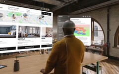 Apple Vision Pro kann auch als externer Monitor für einen Mac verwendet werden. (Bildquelle: Apple)