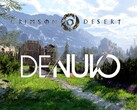 Promo-Bild von Crimson Desert mit Denuvo-Logo.sert mit Denuvo-Logo wird angezeigt