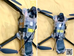 Erstmals hat ein Leaker Bilder und ein kurzes Hands-On-Video einer Insta360 Antigravity-Drohne mit 360-Grad-Kamera entdeckt. (Bildquelle: @Quadro_news)