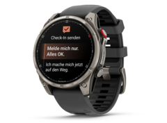 Wer regelmäßig in der Wildnis unterwegs ist, der kann sich mit der Fenix 8 Pro auch ohne Handyempfang bei seiner Familie melden