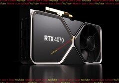 Die Nvidia GeForce RTX 4070 soll wie eine etwas schlankere GeForce RTX 4080 16 GB aussehen. (Bild: Moore's Law is Dead)
