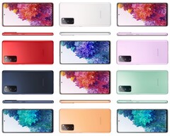 In sechs Farben wird es die Fan Edition in Kürze geben, das Samsung Galaxy S20 FE zeigt sich in offiziellen Renderbildern.