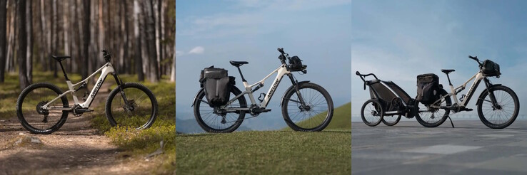 Nutzbar ist das Fahrrad auch mit einem Anhänger