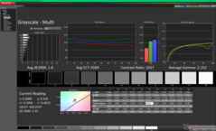 Graustufen nach der Kalibrierung