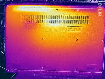 Wärmebild im Leerlauf - Unterseite