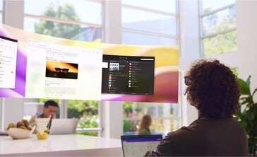 Auch mehrere Bildschirme sollen sich anzeigen lassen (Bildquelle: Viture)