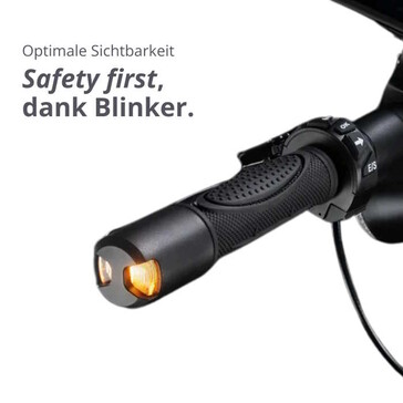 Blinker sind integriert (Bildquelle: VMAX)