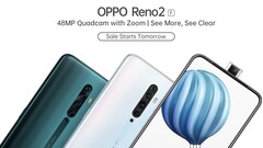 Oppo Reno2 F: Smartphone ohne Notch feiert Verkaufsstart.