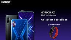 Huawei Honor 9X: Verkaufsstart am 11. November, Bundle mit Honor Band 4 Running