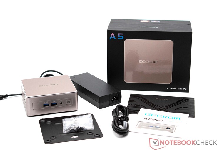 Der Lieferumfang des Geekom A5
