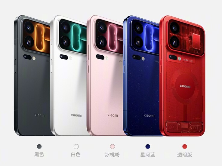 Xiaomi 18 Pro und Xiaomi 18 Pro kommen in insgesamt 5 Farben/Editionen.