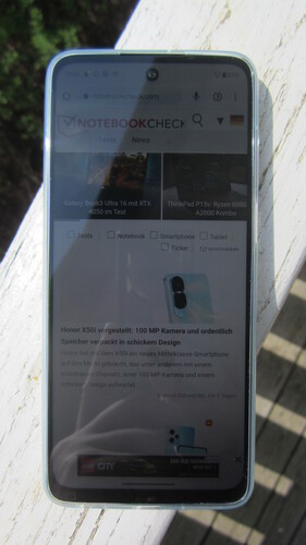 Außeneinsatz (direkte Sonneneinstrahlung)