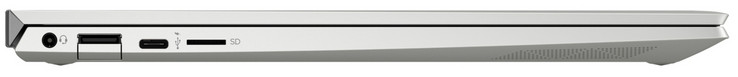 Linke Seite: Audiokombo, 2x USB 3.1 Gen (1x Typ A, 1x Typ C), Speicherkartenleser (MicroSD)