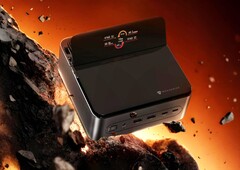 Der neueste Mini-PC von Machenike besitzt ein ausklappbares Status-Display. (Bildquelle: Machenike)