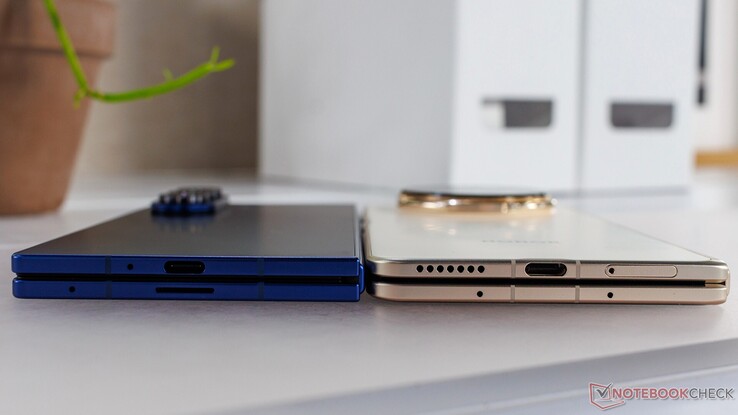 Wo messen wir heute? Der Messpunkt entscheidet mir, welches Foldable tatsächlich das dünnste ist. (Bildquelle: Notebookcheck)